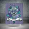 Personalized Sugar Skull Shower Curtain