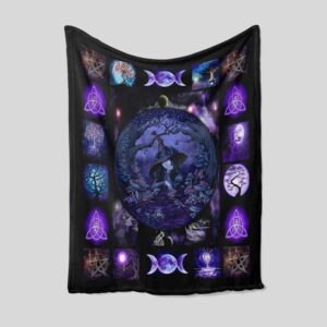 Personalized Witch Magic Halloween Blanket - Great Gifts for Family