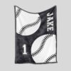 Sport Blanket - Personalized Name Baseball Quilt Bedding Set
