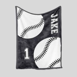 Sport Blanket - Personalized Name Baseball Quilt Bedding Set
