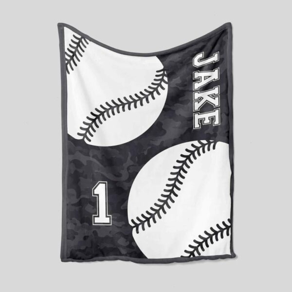 Sport Blanket - Personalized Name Baseball Quilt Bedding Set